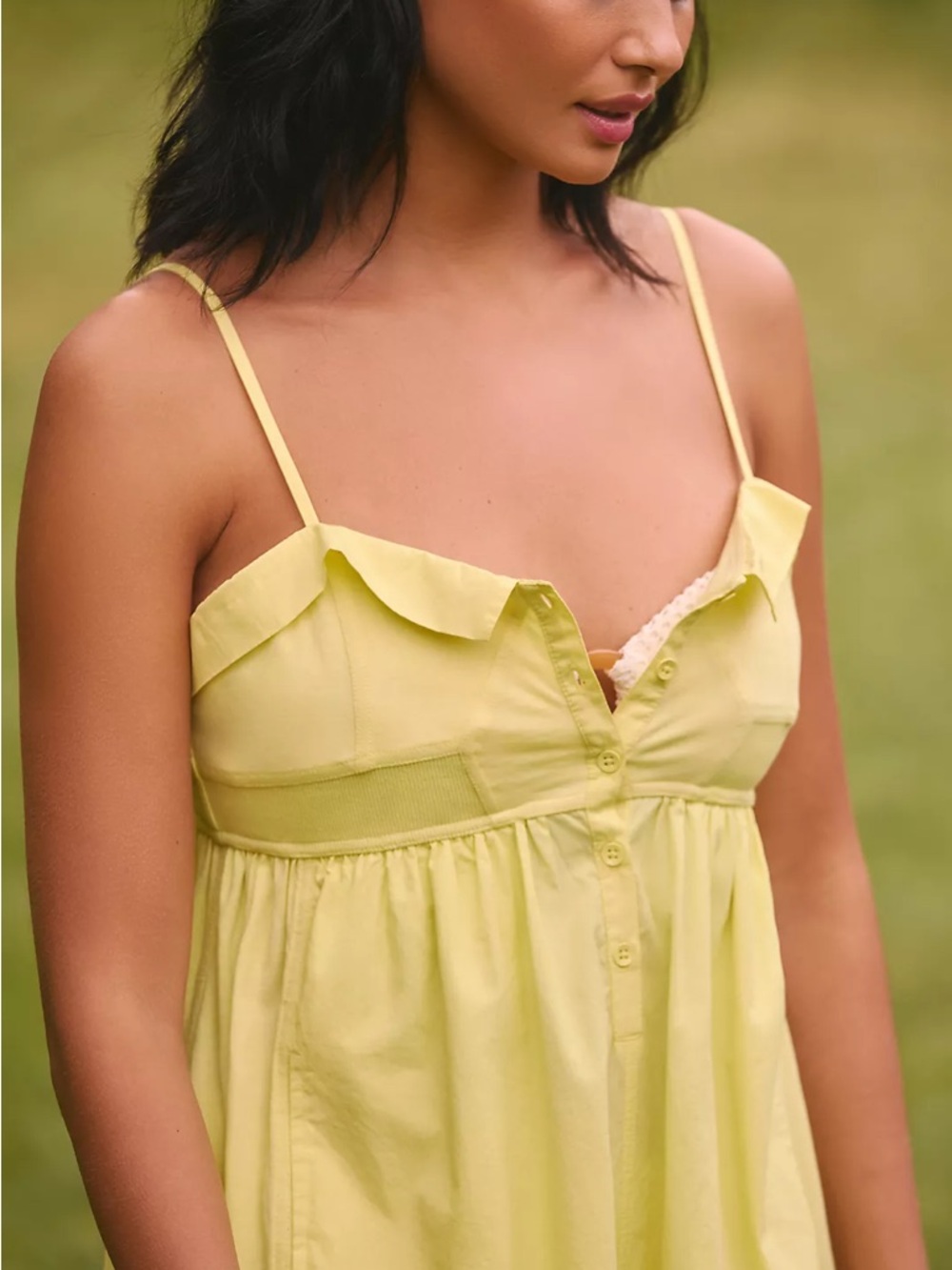 NEW! Lime Green by Anthropologie Clean Cut Playsuit Romper Short Sz S - Picture 3 of 8